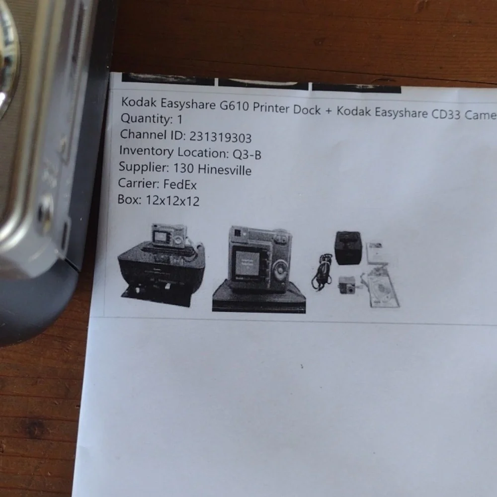 Kodak Easyshare Printer Dock&Silver Digital Camera Compact Point-and-Shoot NWOT